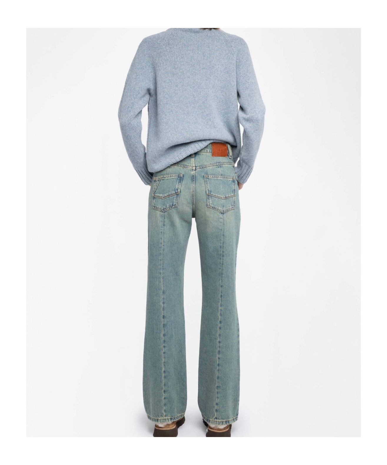 Zadig & Voltaire Jeans With Belt Loops In Blue