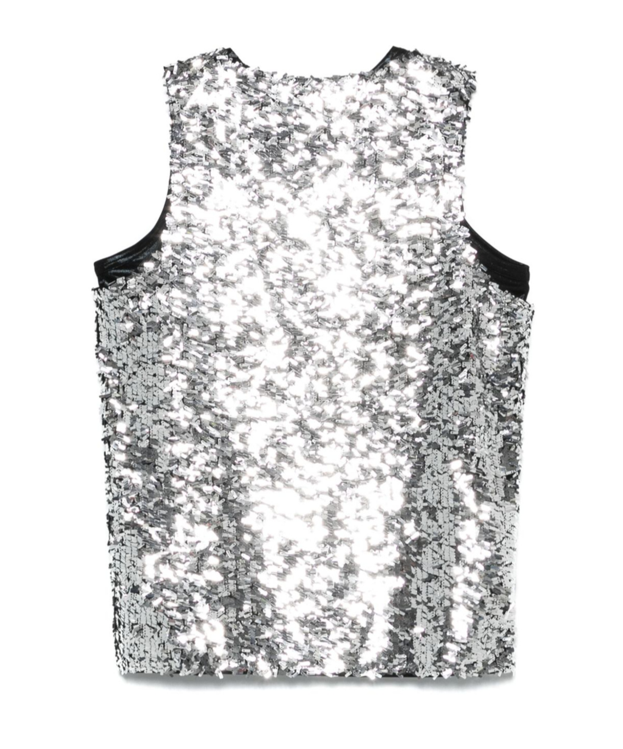Shop Junya Watanabe Silver Sequin Embellished Top