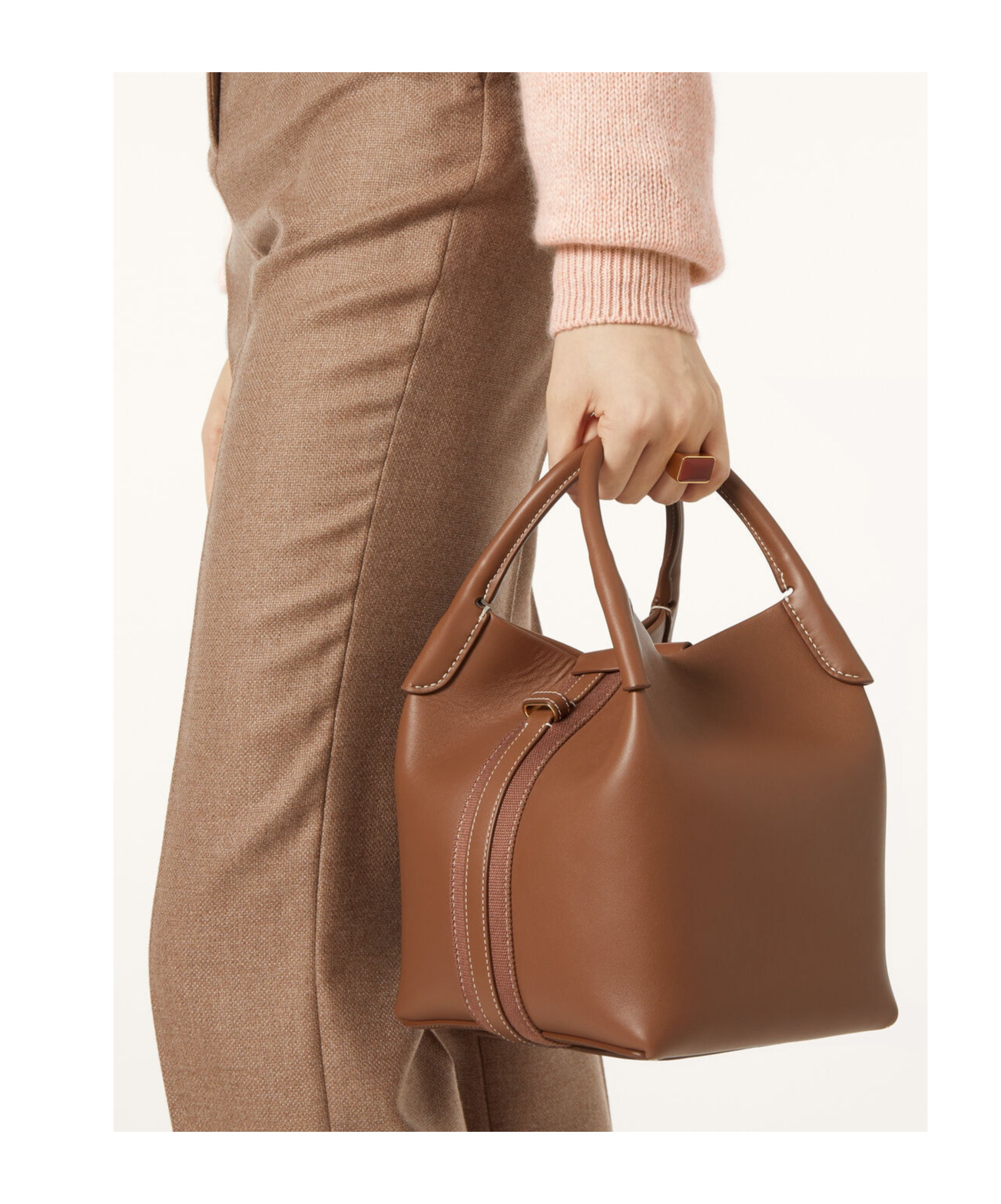 Loro Piana Bale Small Shoulder Bag In Brown