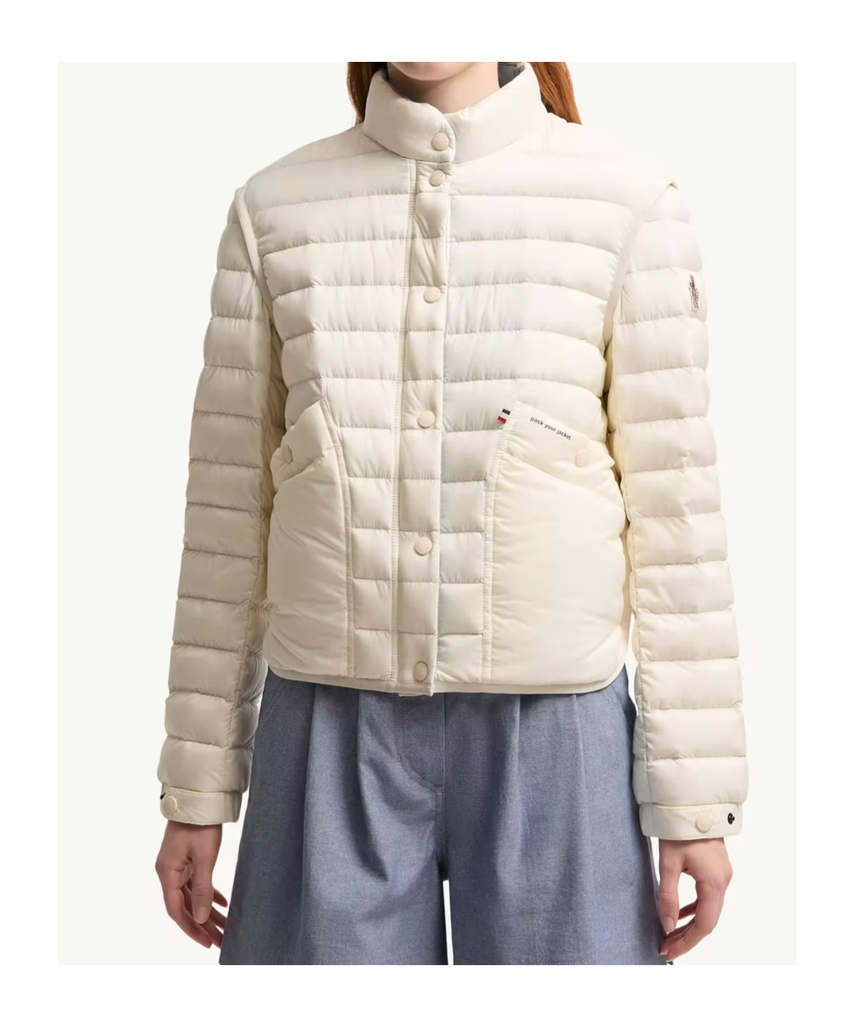 Moncler Madulains Packable Down Jacket In White