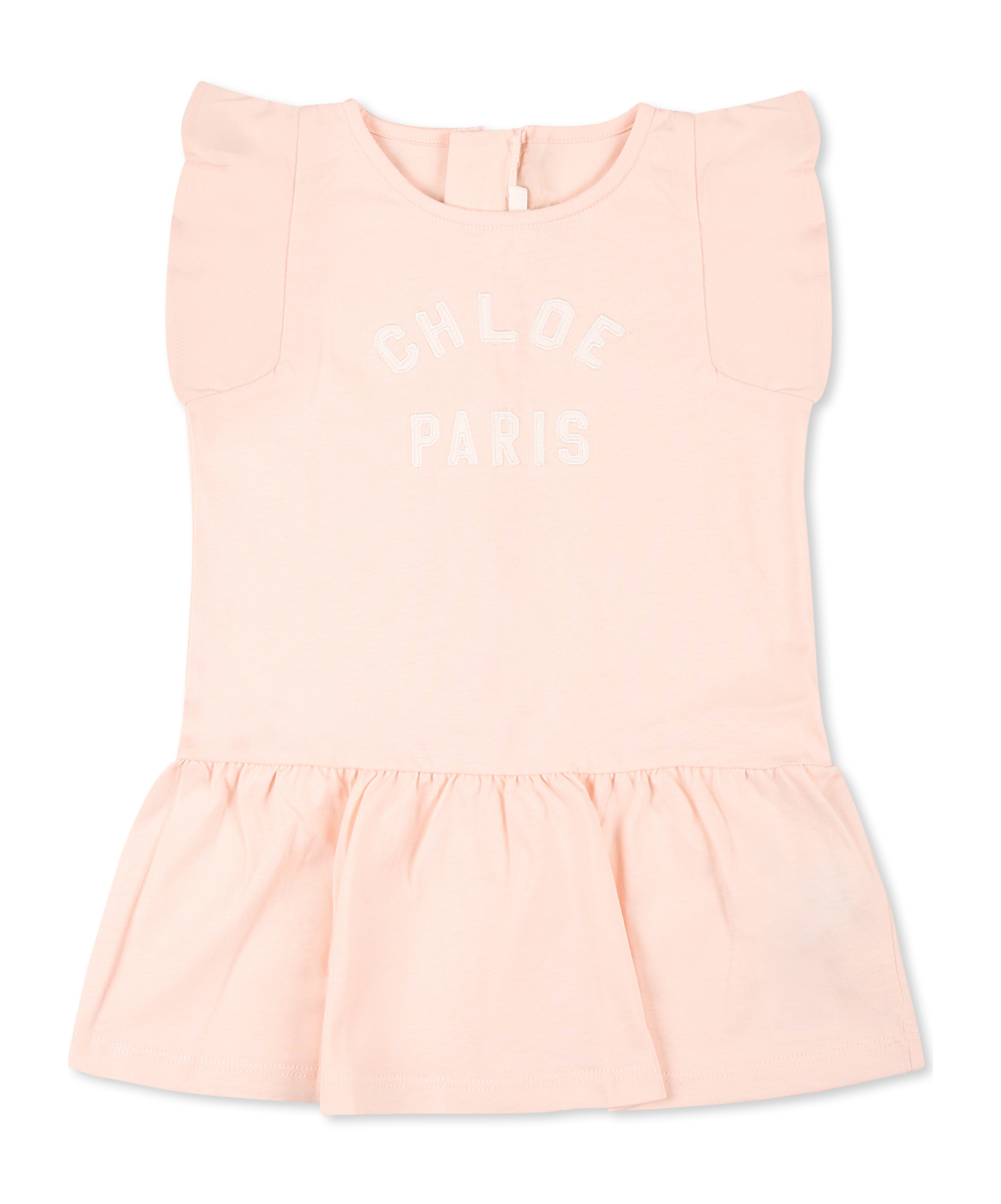 Chloé Round-neck Dress In Neutral
