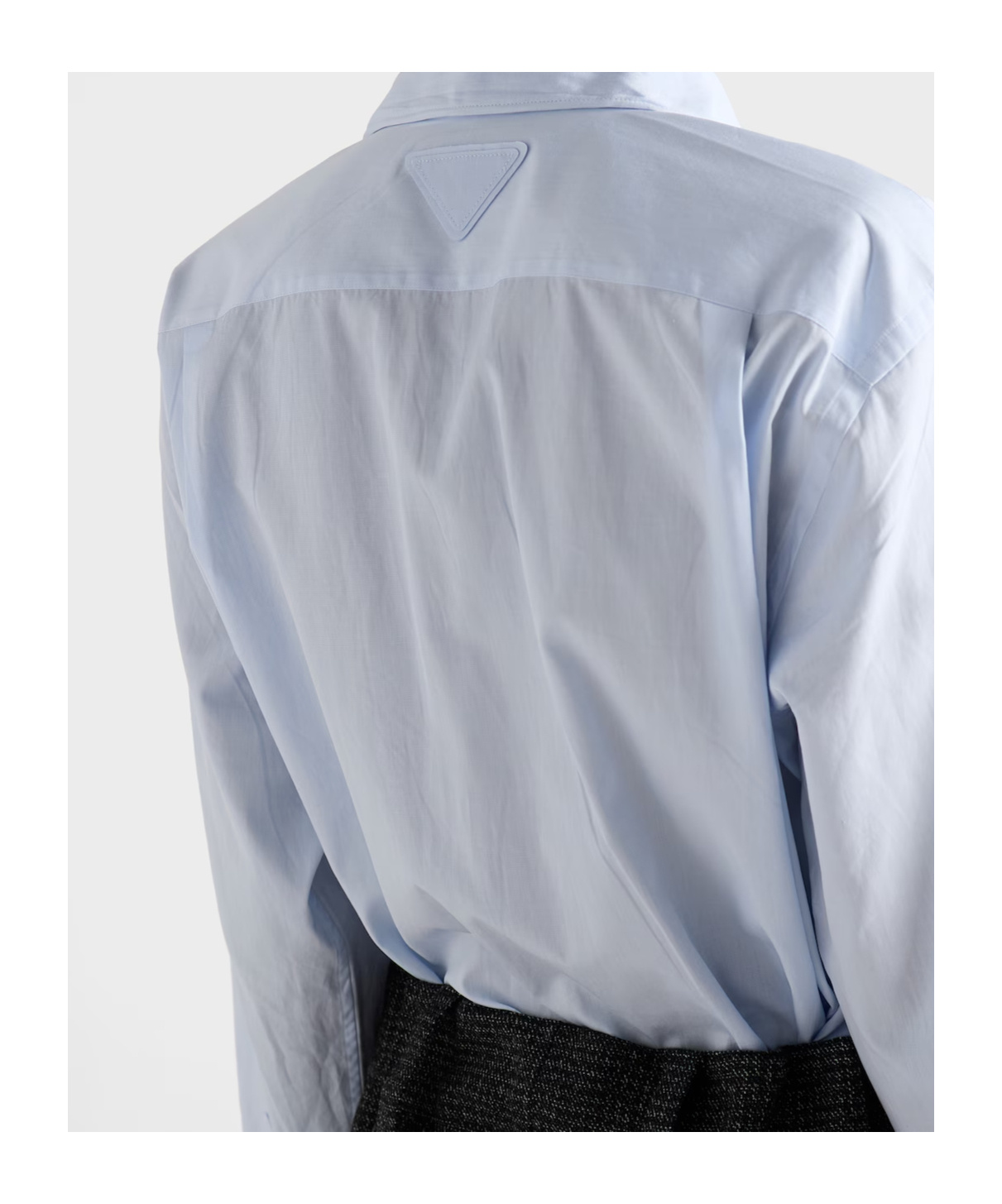 Prada Lace-up Shirt In White