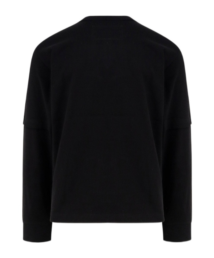 Sacai Long-sleeved T-shirt In Black