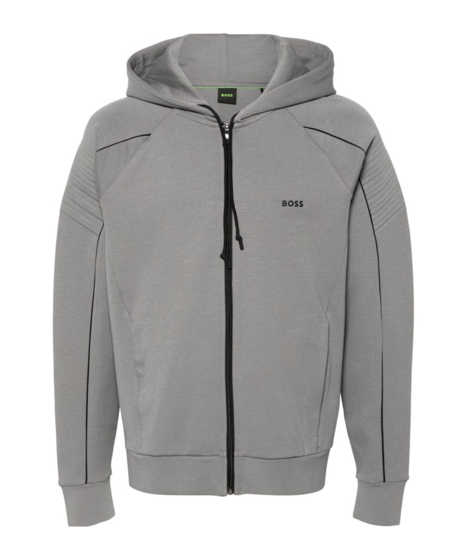 HUGO BOSS ZIPPERED HOODED SWEATSHIRT 