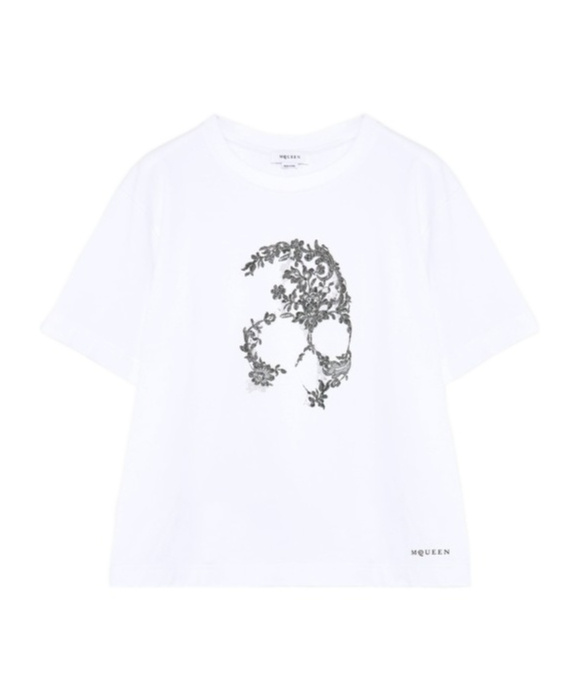 Alexander Mcqueen Short-sleeved T-shirt In White