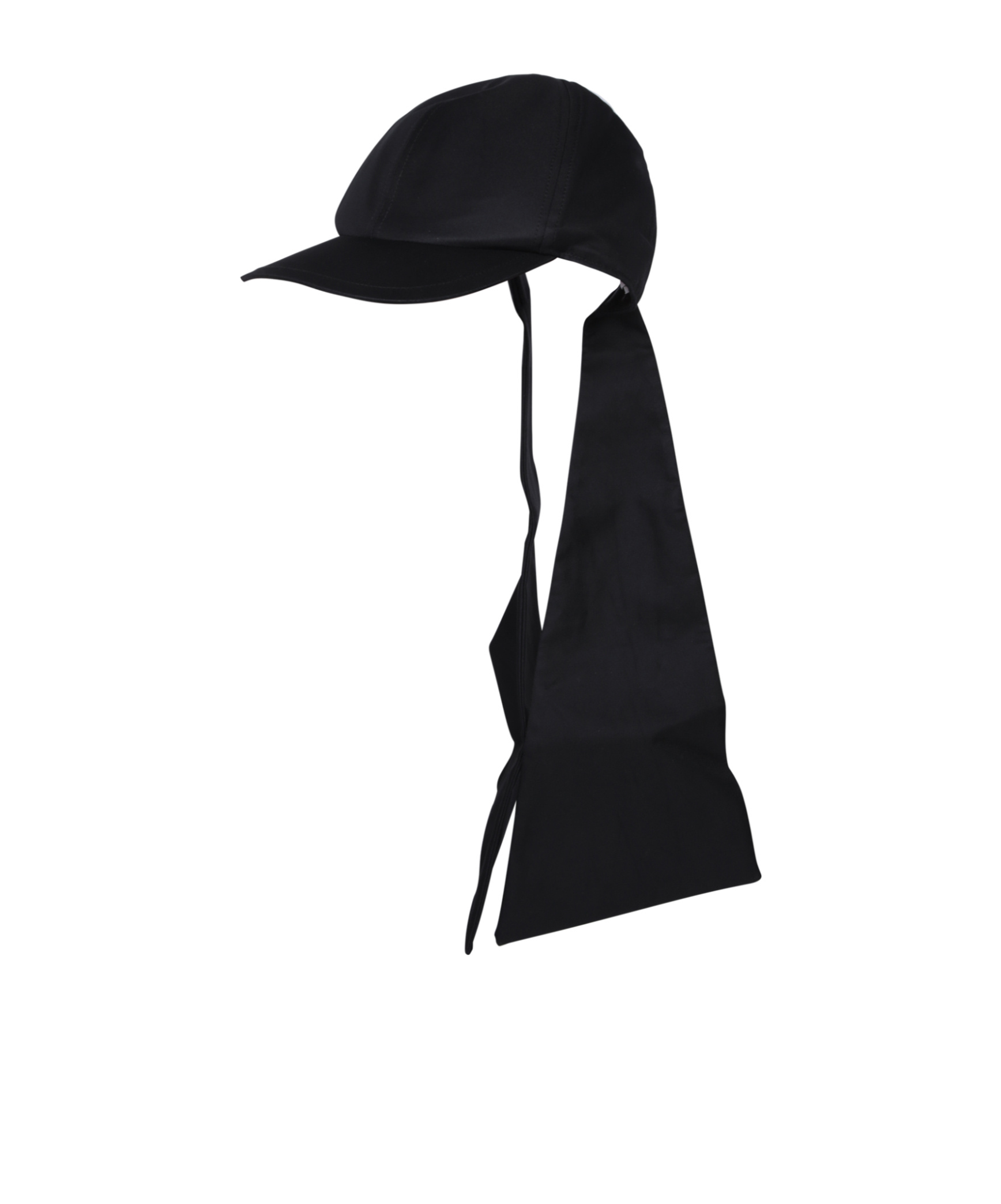Sacai Hat With Curved Brim In Black