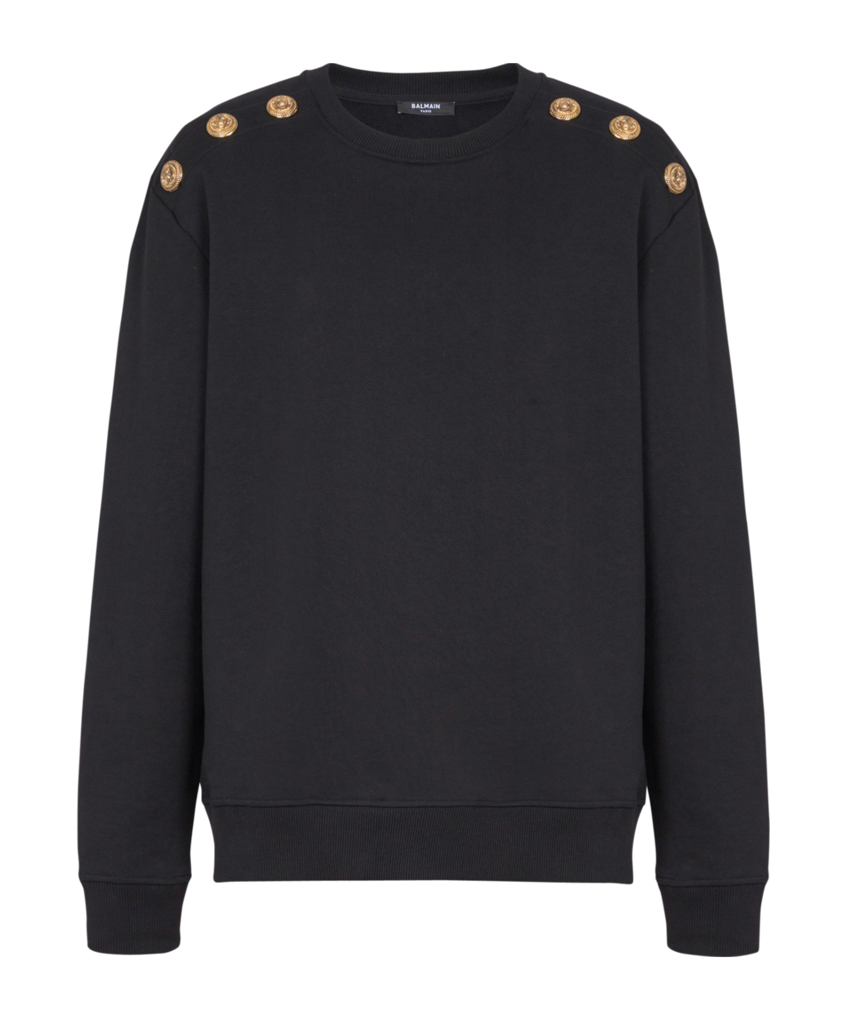 Balmain Sweater With Chain Lion Buttons