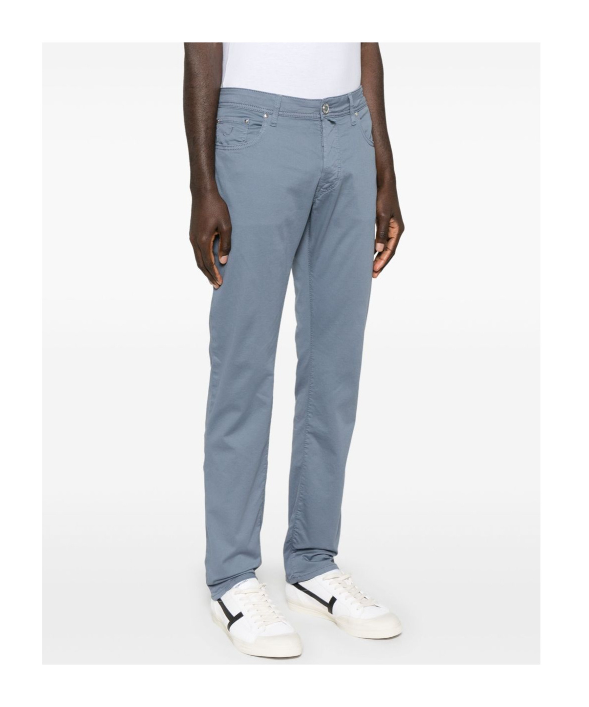 Jacob Cohen Belt-loop Casual Pants In Gray