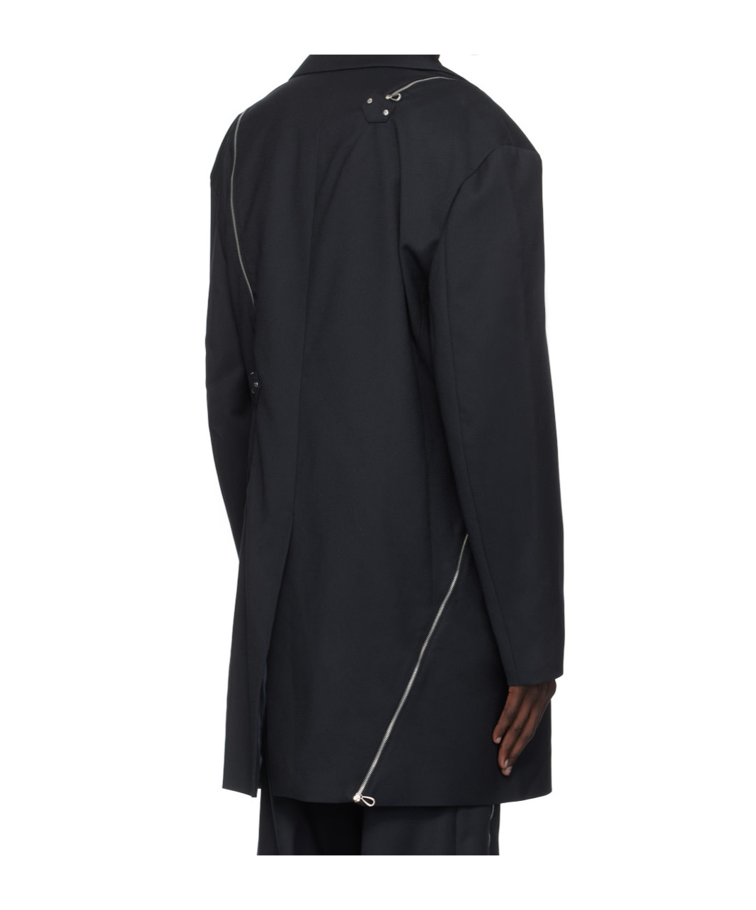 Kiko Kostadinov Long-sleeved Suit Coat In Black