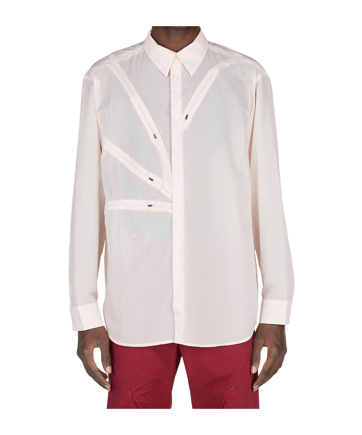 Post Archive Faction (paf) Men's "5.1 Center" Shirt In Neutral