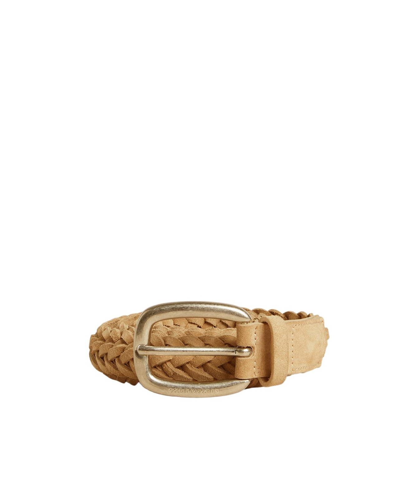 Golden Goose Woven Belt In Brown