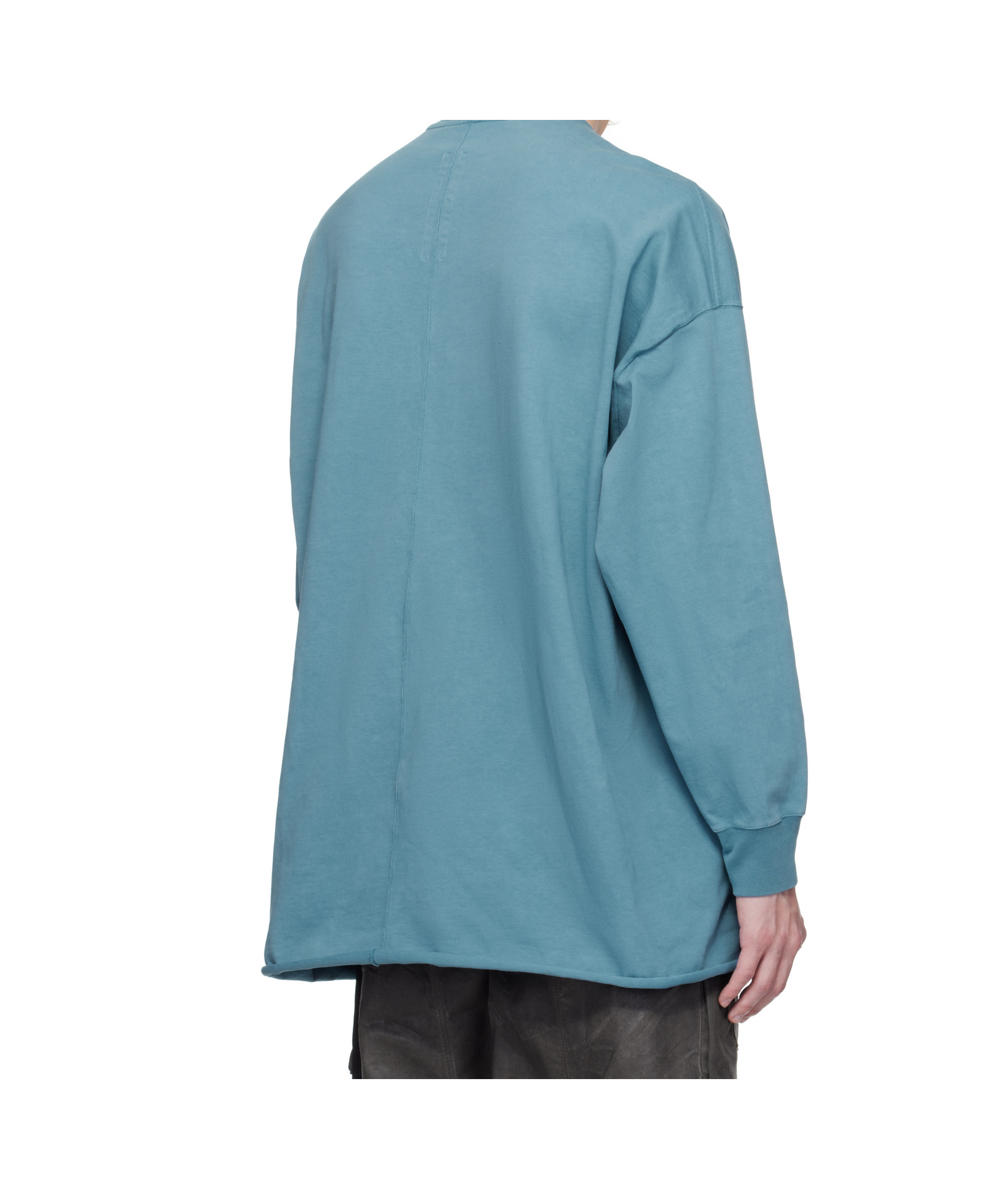 Rick Owens Drkshdw Tommy Long Sleeve T-shirt In Blue