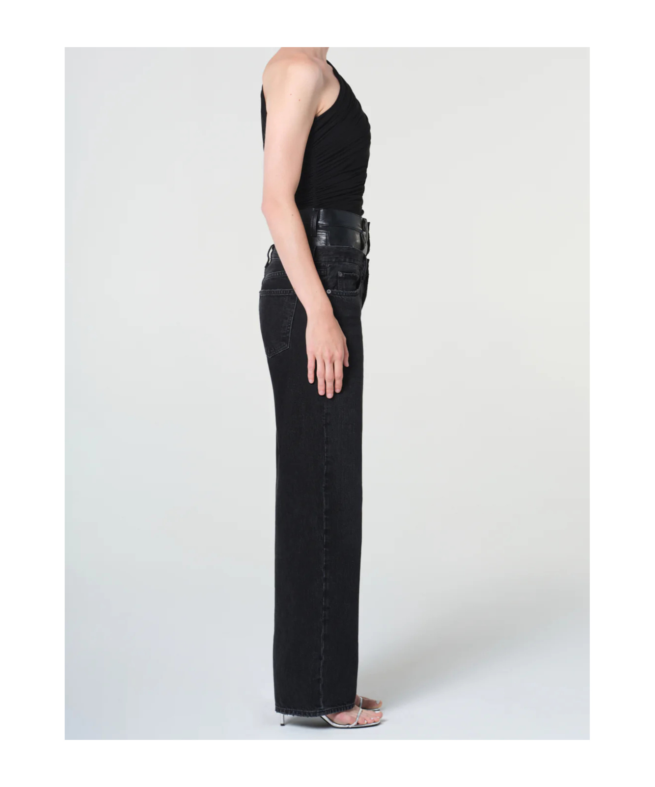 Agolde Straight-leg Jeans In Black