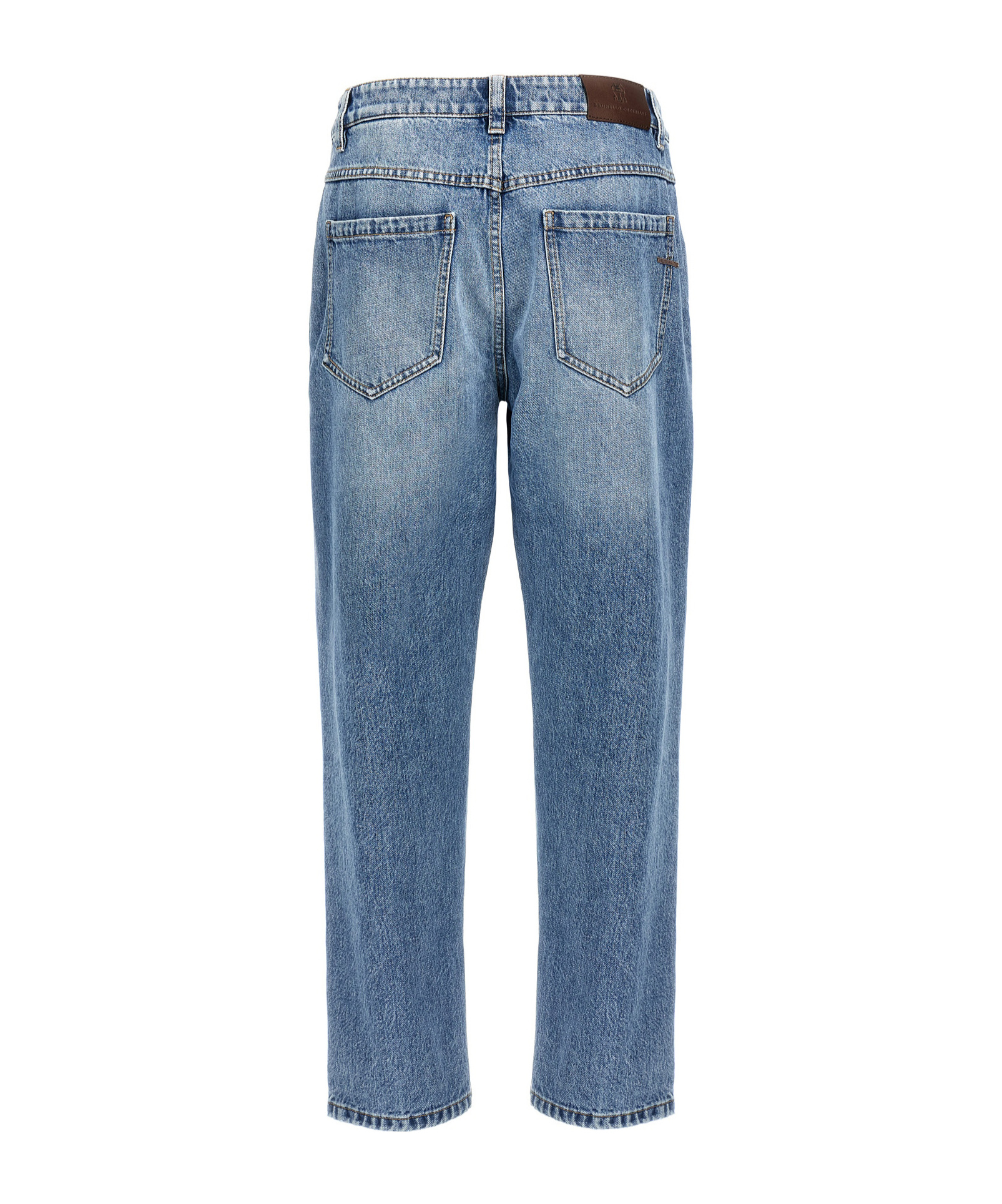 Brunello Cucinelli Belt-loop Jeans In Blue