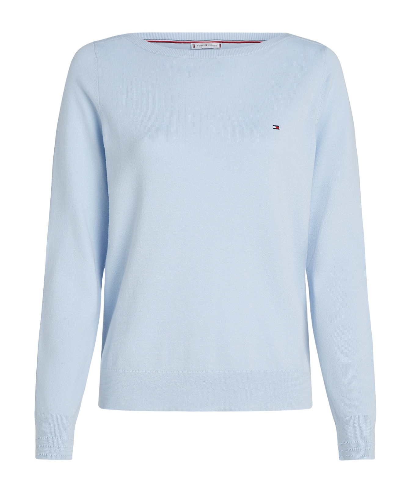 Shop Tommy Hilfiger Long-sleeved Sweater In Blue