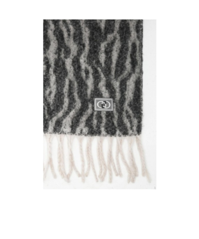 Liu •jo Fringed Scarf In Gray