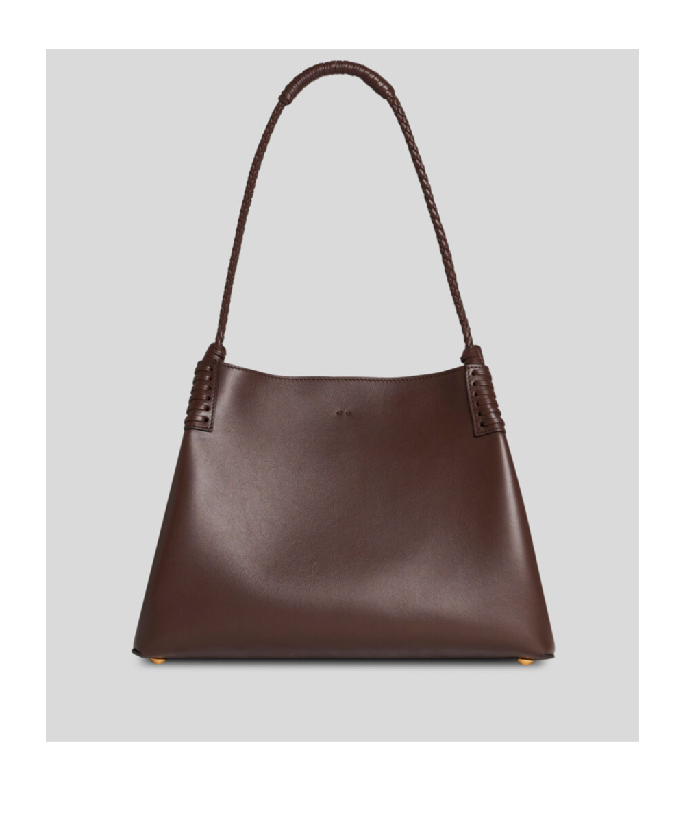 Etro Small Libra Leather Shoulder Bag In Brown