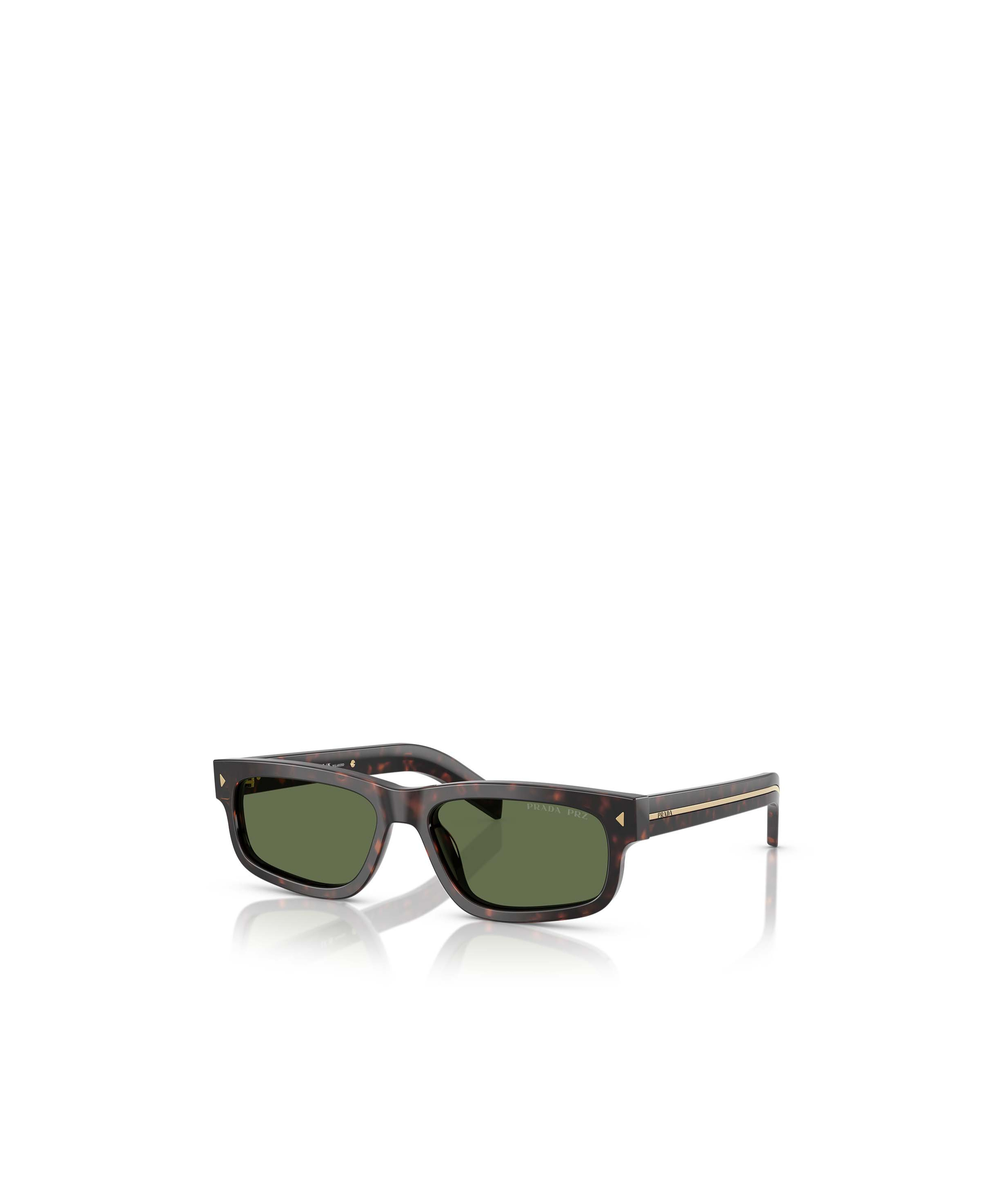 Prada Pr B11s 17n20g Root Tartarugato Sunglasses In Green