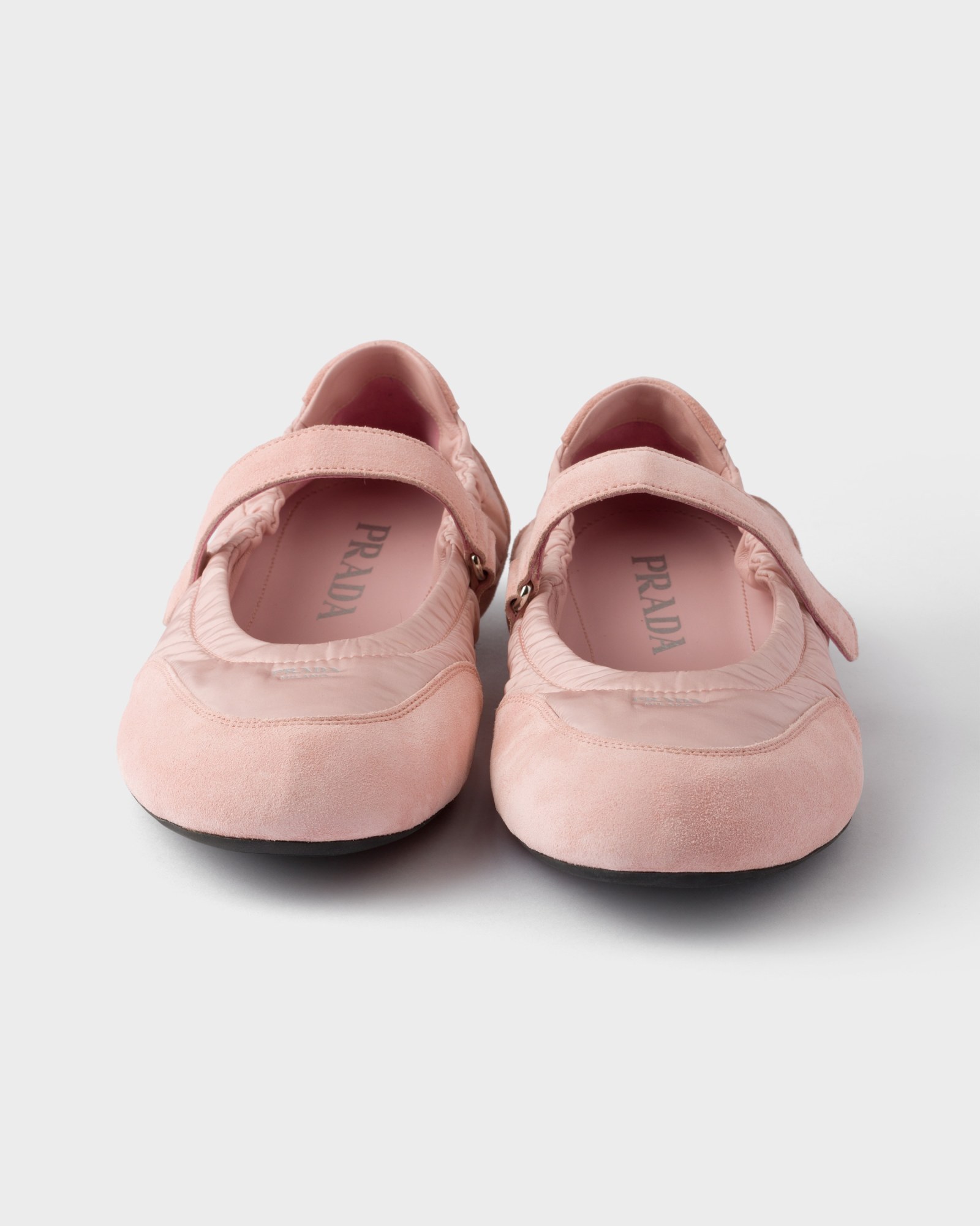 Prada Women Collapse Re-nylon And Suede Leather Sneakers In Multi