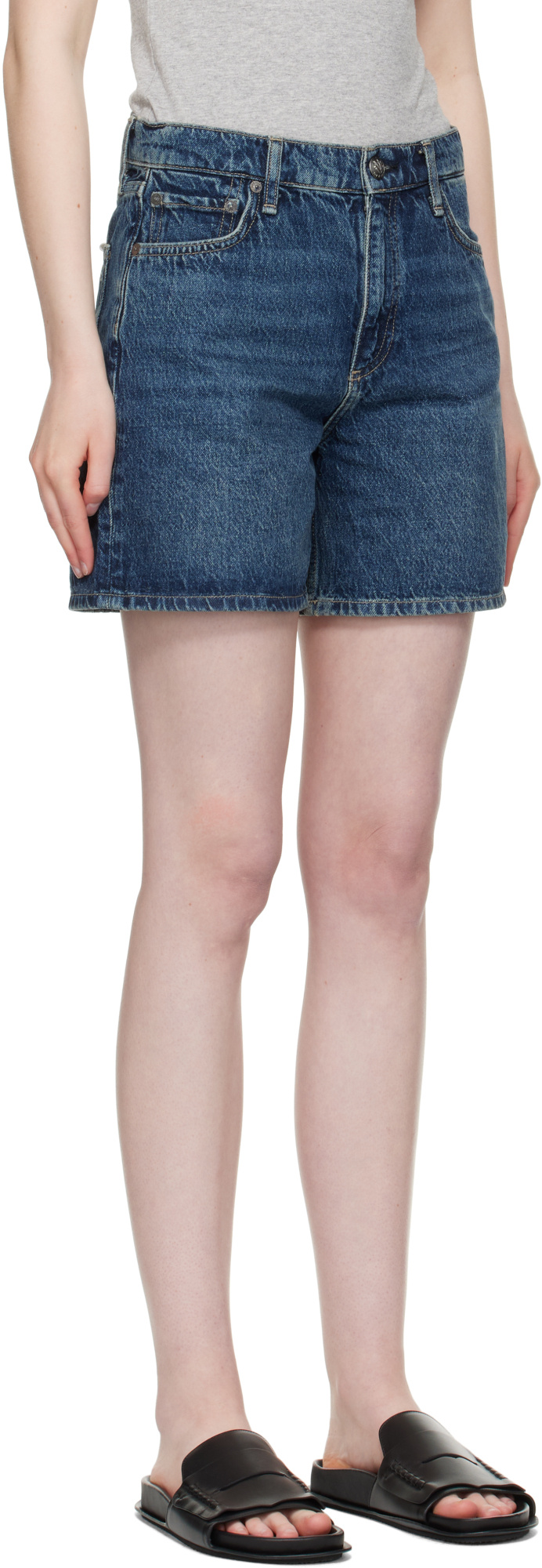 Rag & Bone Denim Shorts With Belt Loops