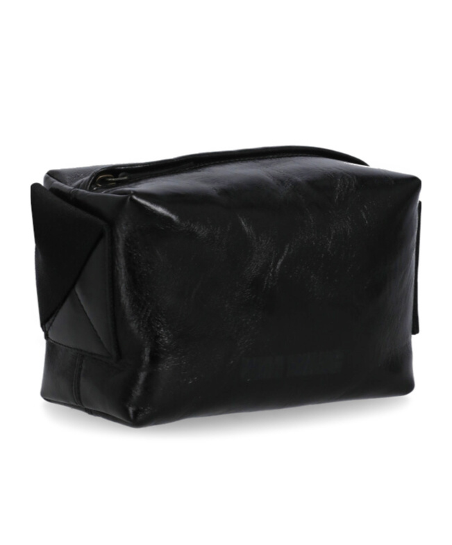 Uma Wang Square Shoulder Bag In Black