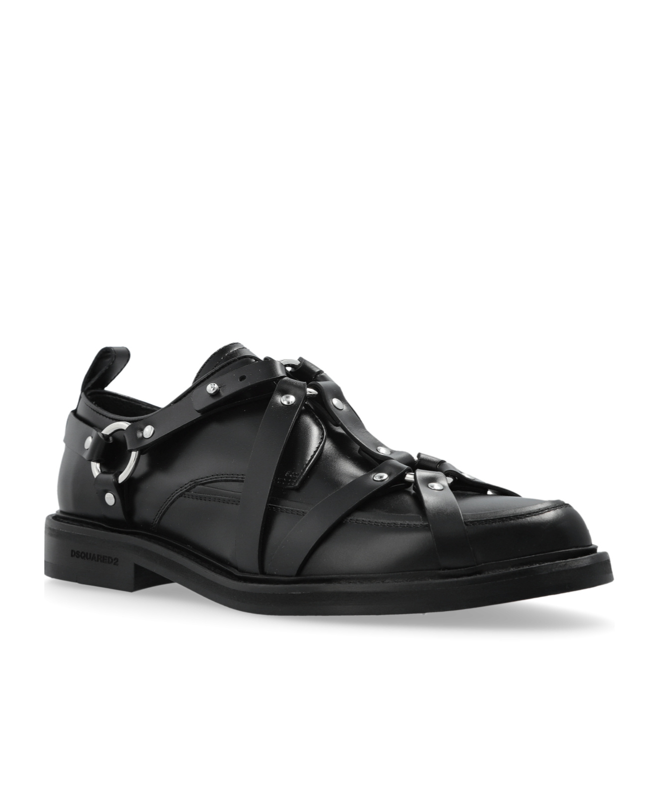 Shop Dsquared2 Leather Shoes In Black
