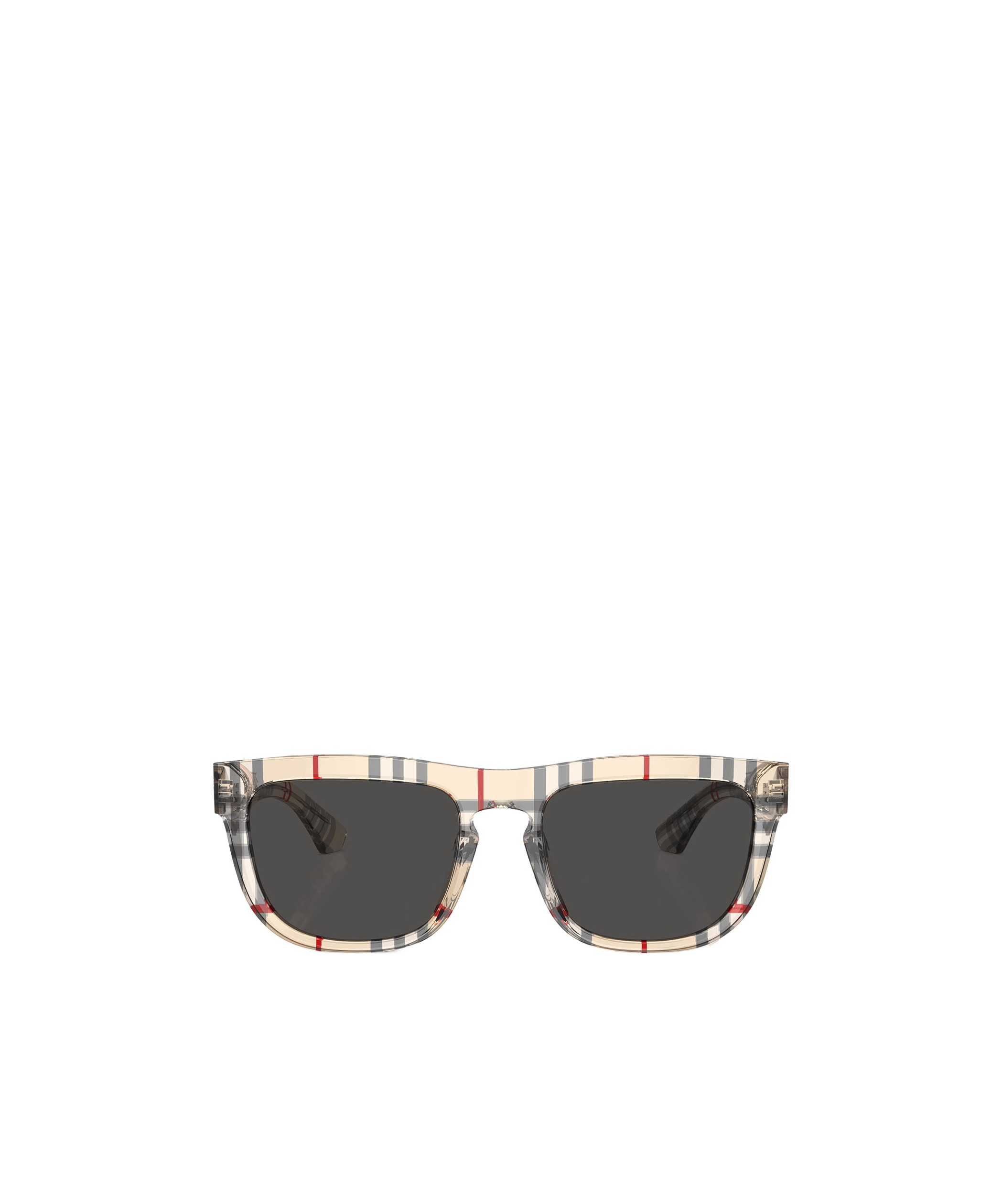 Burberry Contrast-color Thick Frame Sunglasses In Black