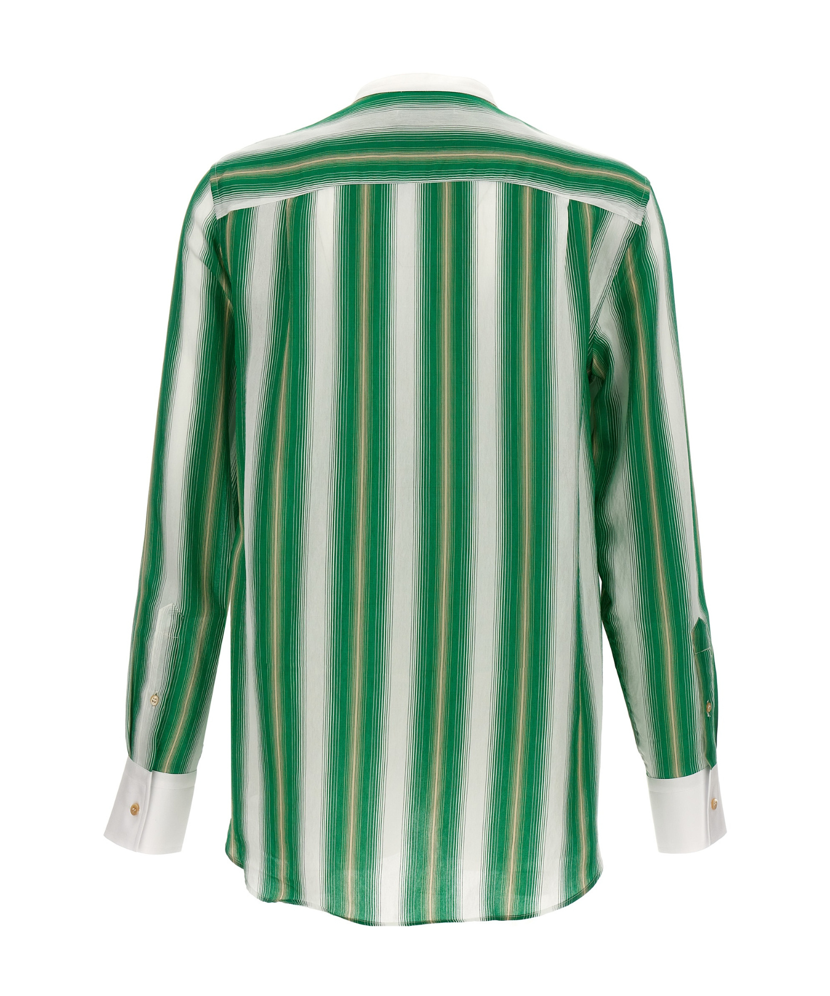 Shop Wales Bonner Cadence Striped Shirt In Green