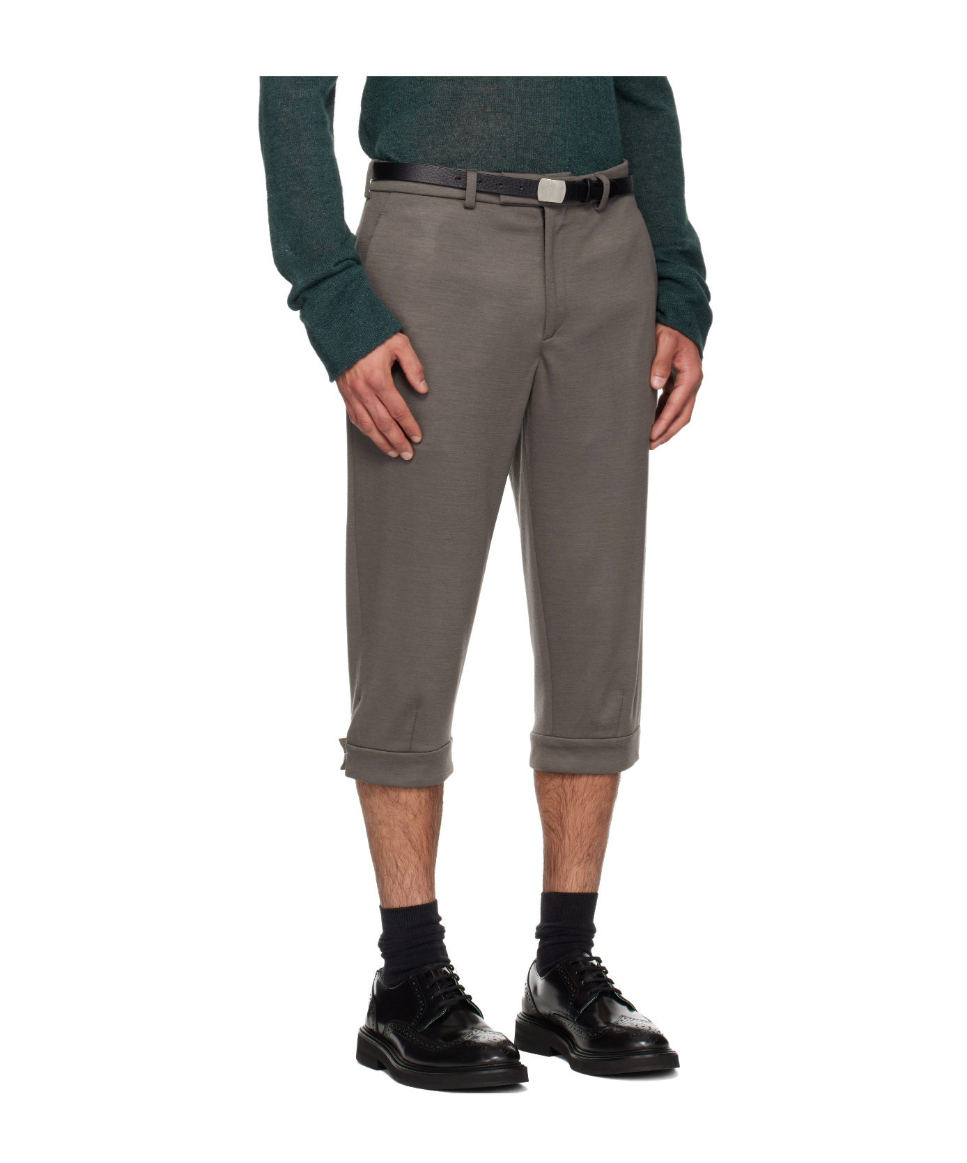 Rier Gray Knickerbocker Shorts In Gray