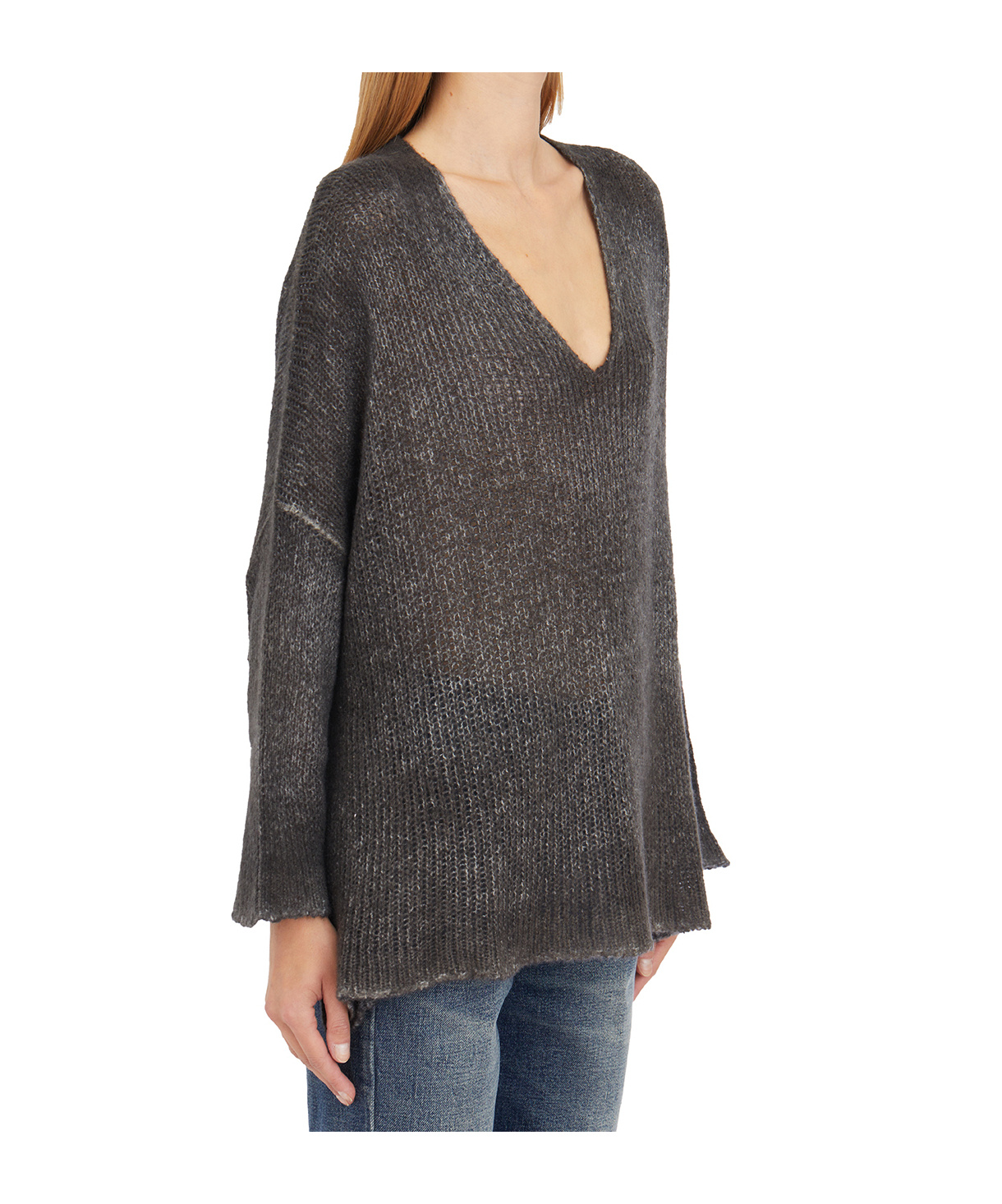 Avant Toi Long-sleeved Sweater In Black