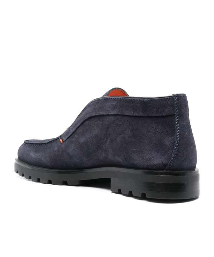 Santoni Rock Ankle Boot In Suede
