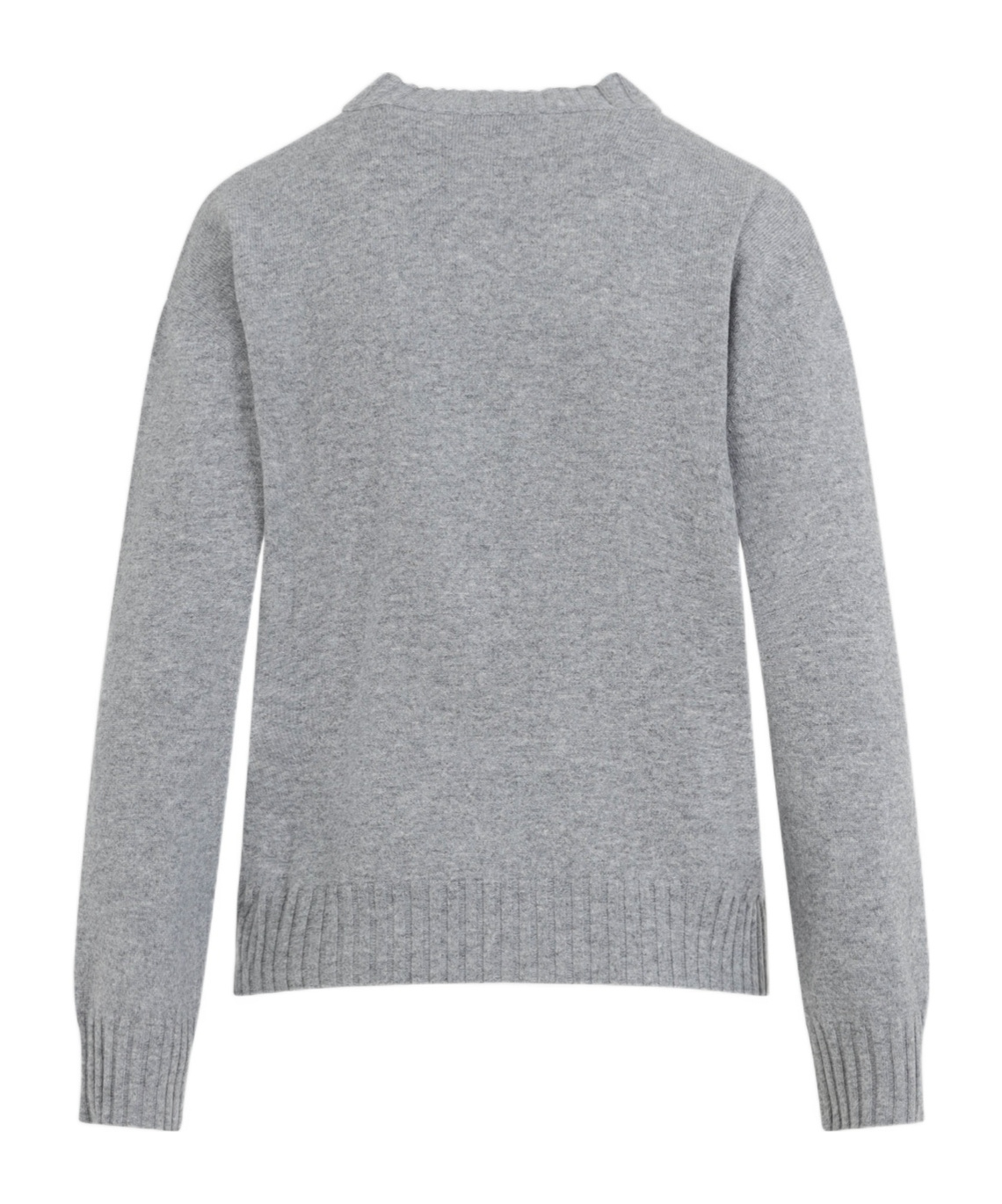 Fabiana Filippi Grey Wool Blend Crew Neck Sweater