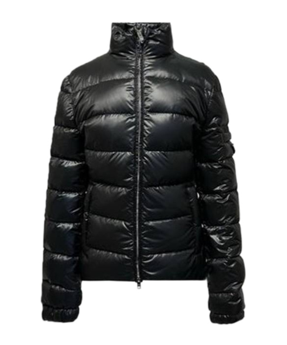 Prada Long-sleeved Down Jacket In Black