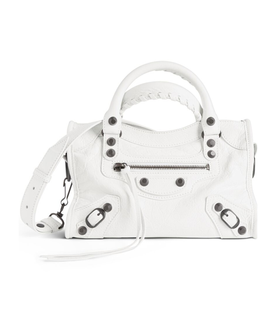 Balenciaga Mini Le City Tote Bag In White