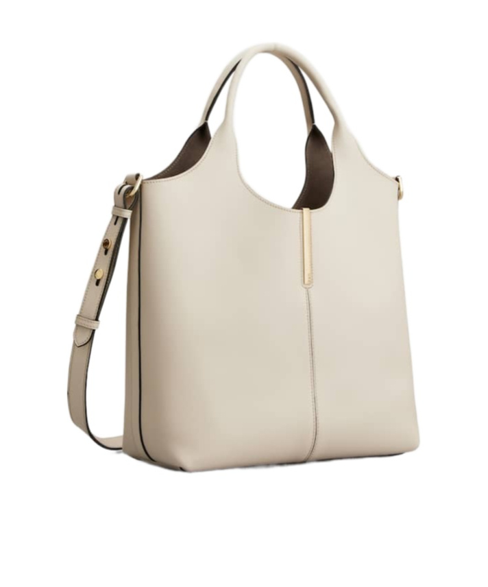 Tod's Small Hand-held Shopping Bag In Nude