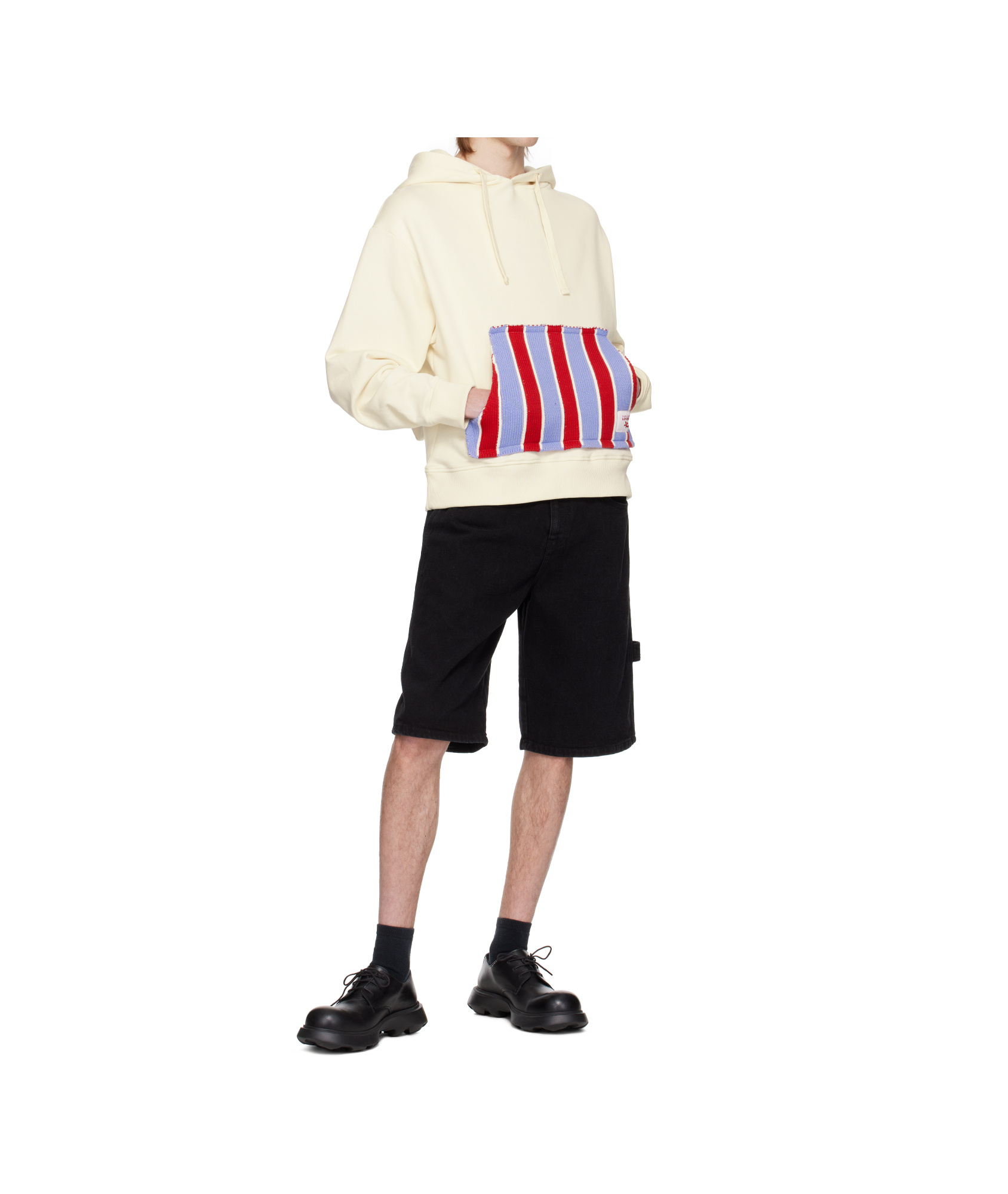 Shop Charles Jeffrrey Loverboy Patch Rabbit Ears Hoodie In True Color