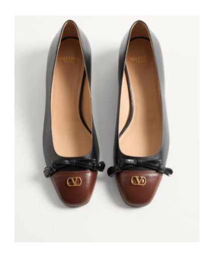 Valentino Valet Du Roi Ballet Flats In Black