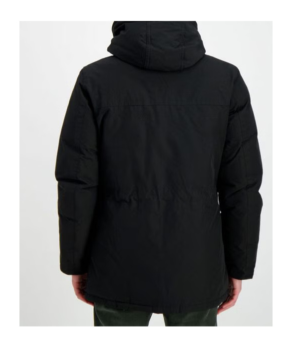 Woolrich Long-sleeved Coat In Black