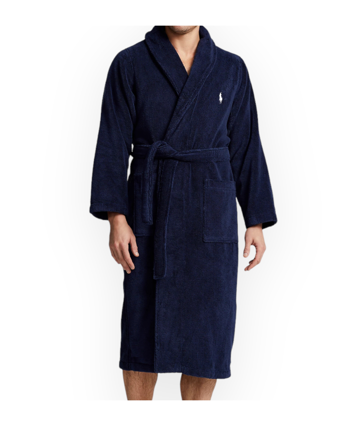 Polo Ralph Lauren Cotton Terry Robe In Black