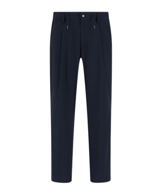 Herno Resort Trousers In Light Nylon Stretch In Blue