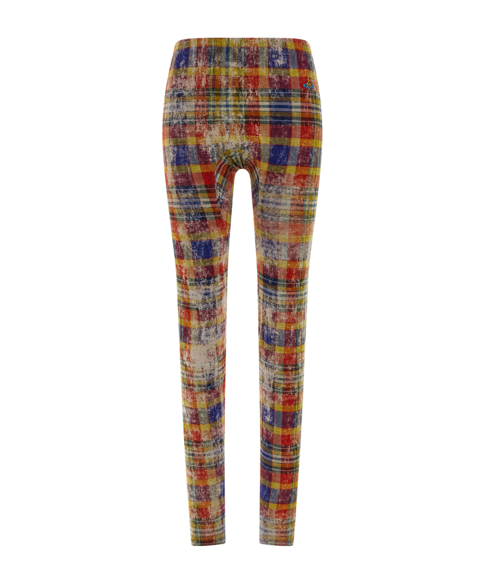 Vivienne Westwood Tartan Leggings Multicolor In Orange