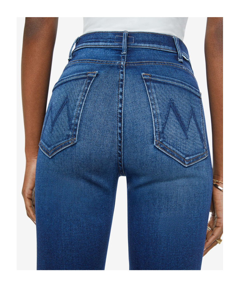 Mother Jeans Slim The Hustler Ankle In Black