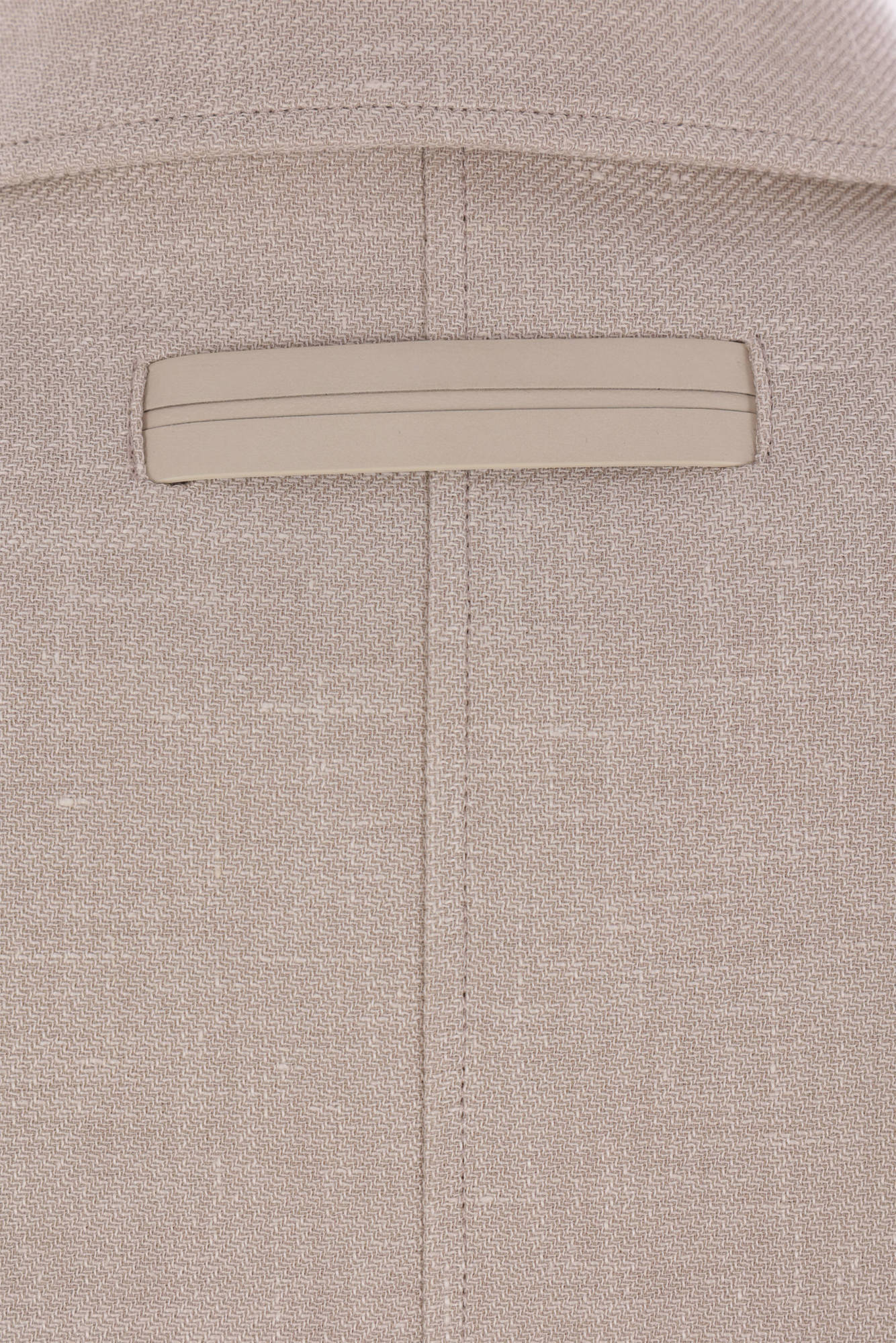 Shop Zegna Linen Wool And Silk Blend Overshirt In Nude