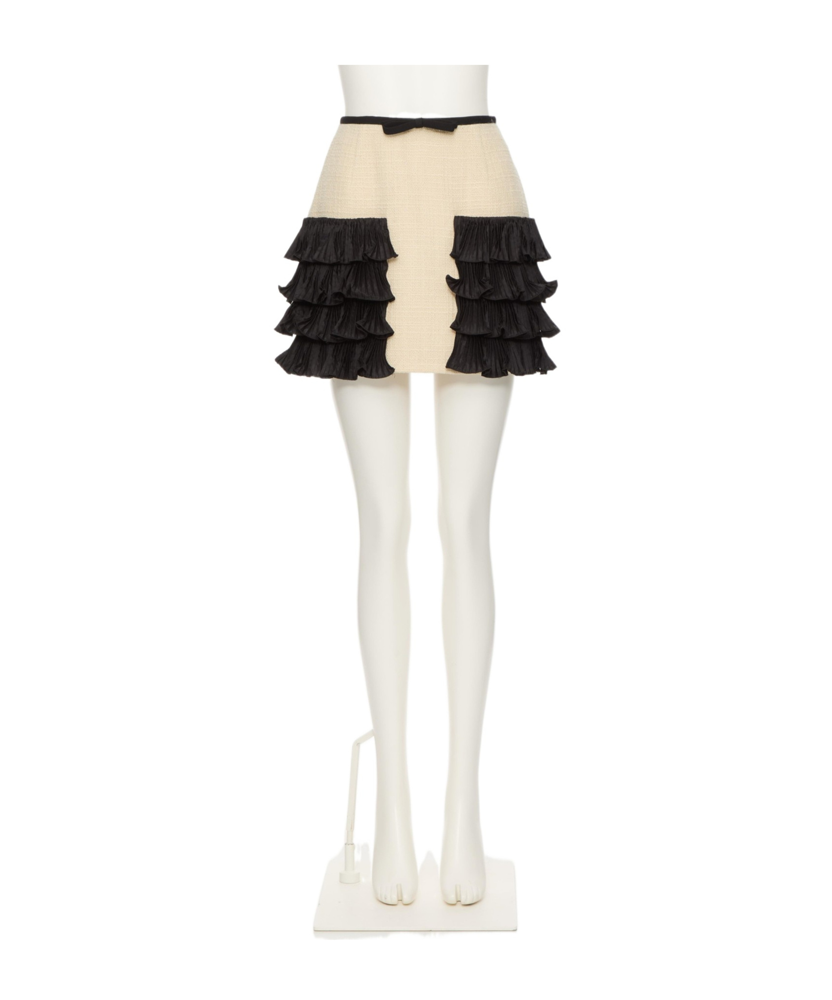 Valentino Ruffled Skirt In Black