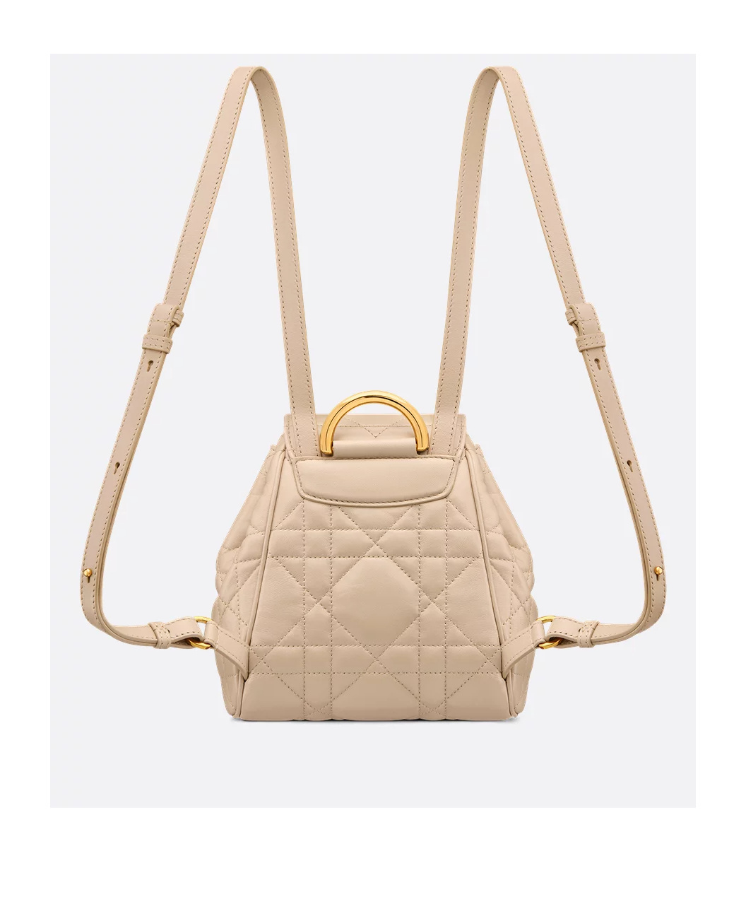 Dior Caro Small Backpack In Nude