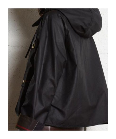 Barbour Reighton Spey Waxed Jacket In Black