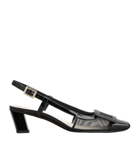 Roger Vivier Dcollet Slingback Mesh In Black