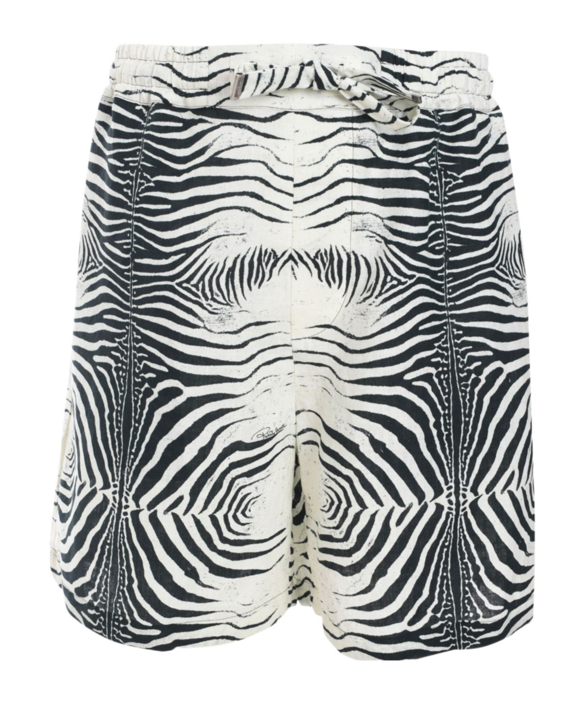 Roberto Cavalli Zebra-print Shorts In White