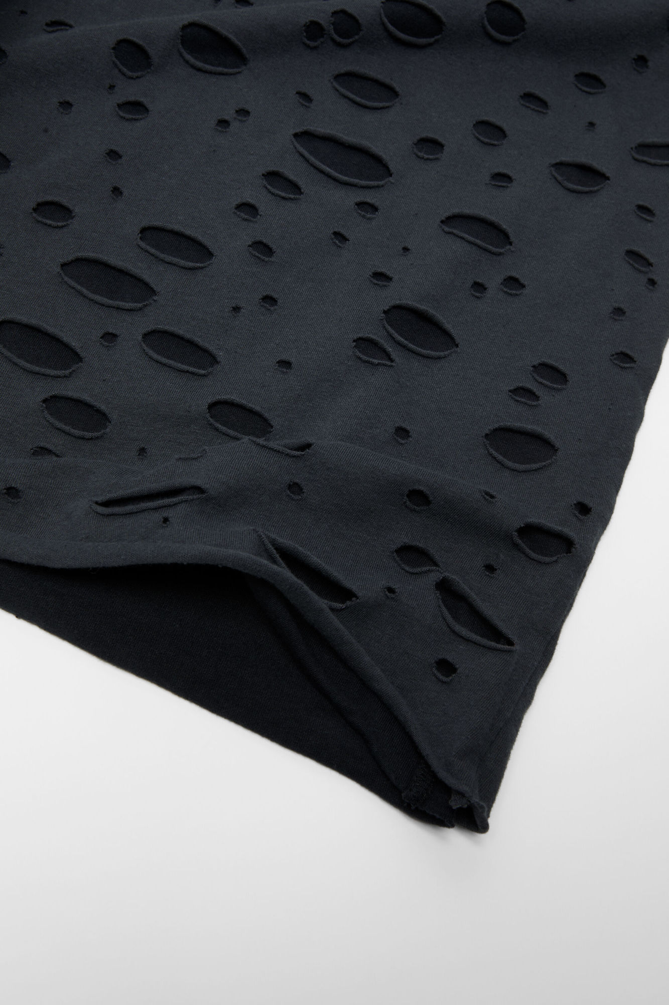 Acne Studios Black Layered Knitted Hoodie In Black