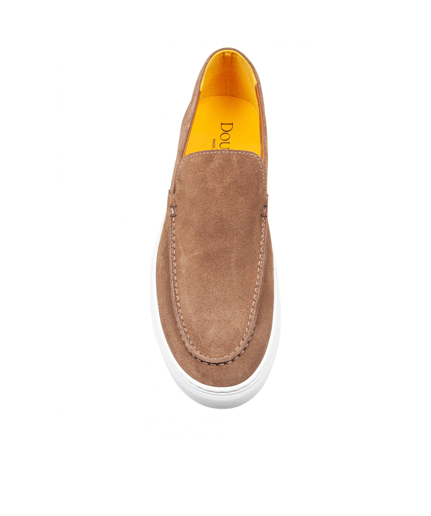 Doucal's Doucals Moccasin In Vision Color Suede In Brown